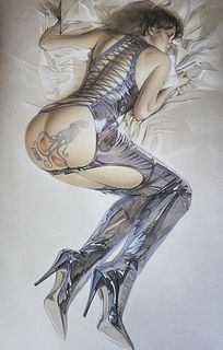 Hajime Sorayama 'Untitled' 2002 offset lithograph, matted