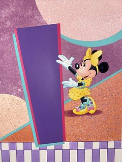 Minnie Mouse Geometric Shapes Walt Disney Original Animation Production Cel Art