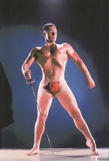 Bruce Bellas of Los Angeles Nude Study, 1950's (4) - 7.5"x9.5"