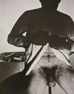 George Platt Lynes, Half shaded male nude, 1955