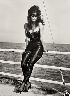 Helmut Newton, Masked Female Fashion Sea, 1980
