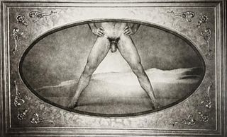 George Platt Lynes, Nude Man Framed, 1954