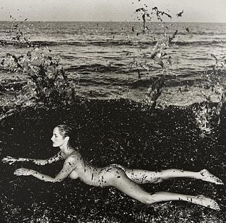 Helmut Newton, Nude In Seaweed, Saint-Tropez, 1981