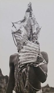Herb Ritts, Maasai Warrior, Holding Goat Meat, 1994