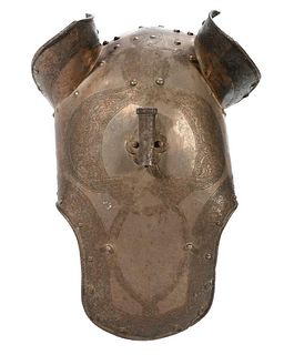 English Horse's Head Armor, 20th Century.