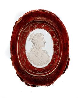 Intaglio Miniature of a Classical Woman.