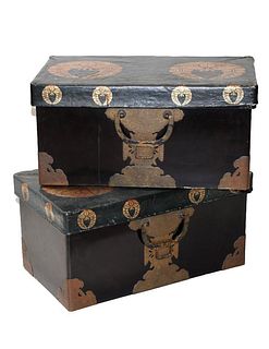 Pair of Japanese Armor Chests, Mid-19th Century.
