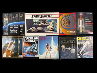 Collection of Space Exploration Themed Magazines and Periodicals