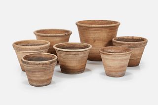American, Bisque Planters (6)