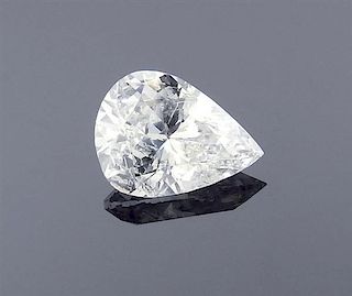 GIA 0.85ct F I2 Pear Cut Loose Diamond