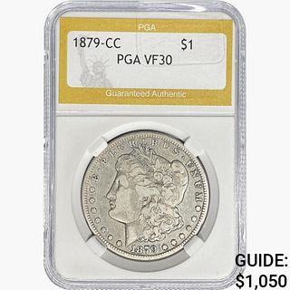 1879-CC Morgan Silver Dollar PGA VF30 