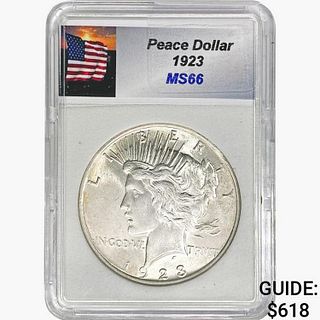 1923 Silver Peace Dollar YHWH MS66 