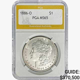 1886-O Morgan Silver Dollar PGA MS65 
