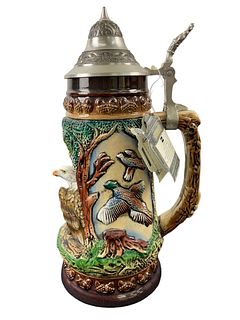 Eagle Wildlife Limited Edition Lidded Ceramic Beer Stein by King Made in Germany