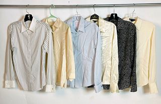 Set of 6 Women's Shirts Size 6, by Brooks Brothers and Elie Tahari