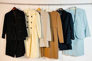 Set of 6 Dresses/2-piece Suit from Various Designers, Sizes