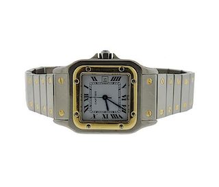 Cartier Santos 18k Gold Stainless Automatic Watch