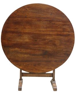 FRENCH PROVINCIAL TILT-TOP WINE TASTING TABLE