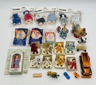 Assorted Vintage Toys Madame Alexander, Lillabo Ikea, McDonalds, Small Plushes and More