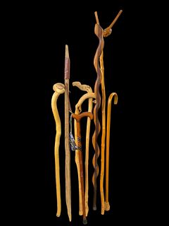 Group of 8 Canes & Walking Sticks