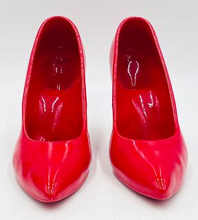 1985 Warren Muller San Francisco Porcelain Red High Heels Sculpture