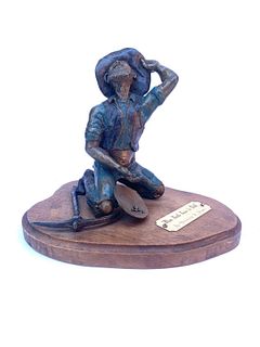 Christina Brown- Bronze Sculpture "When Fools Turn to Gold"