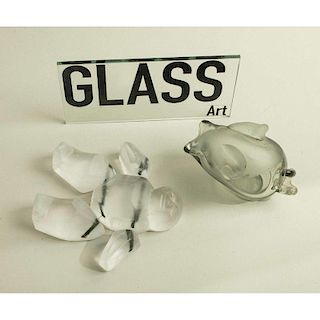 Two Glass Sculptures, Carol Lawton