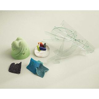 Three Art Glass Sculptures, Carol Lawton