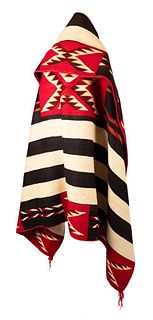 Transitional Red Mesa Second Phase Variant Chief's Blanket, 6'4" x 5'6"