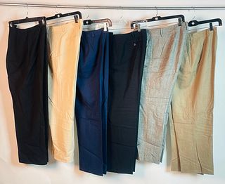 Set of 6 Women's Pants by Jones New York, Theory, Bernard Zins Paris, Banana Republic and More