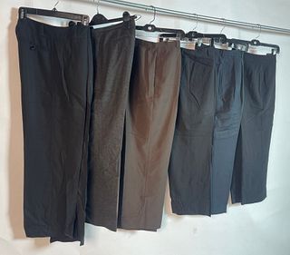 Set of 6 Women's Pants by Balenciaga, Jill Sander, Yves Saint Laurent, Giorgio Armani, Faconable