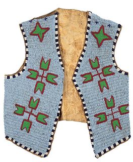 Sioux Beaded Man's Vest