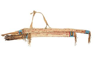 Sioux Beaded & Quilled Bow & Quiver