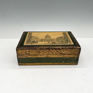 Florentia Italian Wooden Handmade Card Box, Pantheon