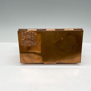 Vintage Handmade Copper Card Box