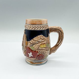 Vintage Switzerland Suisse Schweiz Ceramic Beer Mug