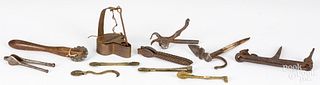 Collection of kitchen utensils, 18th/19th c.