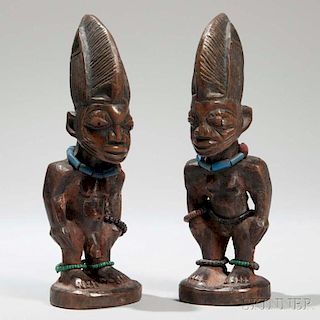 Pair of Yoruba Ibeji Dolls