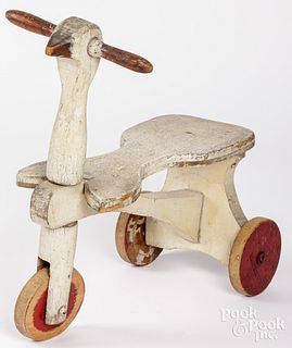 Wooden lamb ride-on toy