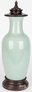 Maitland Smith Chinese style celadon vase
