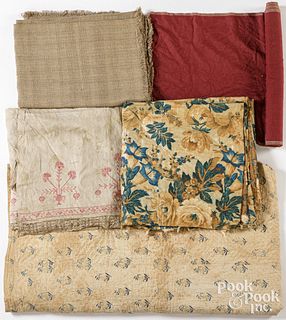 Cross stitch linen tablecloth, etc.