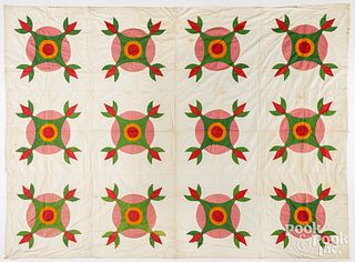 Patchwork quilt top, 19th c.