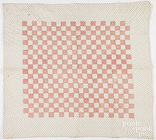 Pennsylvania checkerboard patchwork cradle quilt