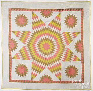 Star of Bethlehem patchwork quilt, early 20th c.