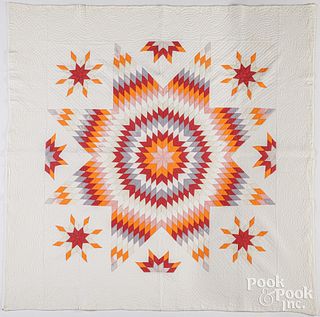 Star of Bethlehem patchwork quilt, early 20th c.