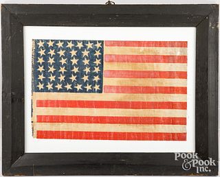 Thirty-eight star printed American parade flag