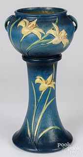 Roseville art pottery Zephyr Lily jardiniere