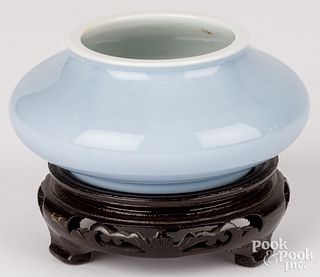 Chinese Clair de Lune porcelain brush washer