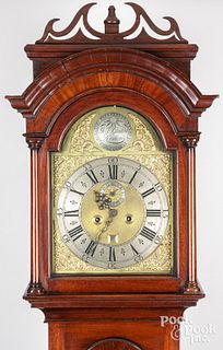 Georgian mahogany tall case clock