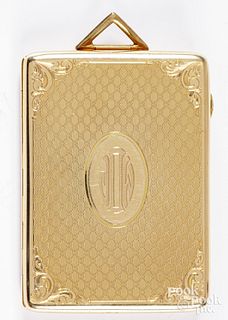 American 14k gold locket